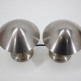 1930s Pair of  Chrome Plated Bauhaus Lamps, Czechoslovakia