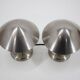 Paire de lampes Bauhaus chromées des années 1930, Tchécoslovaquie