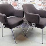 Set of #2 Eero Saarinen style dining chairs