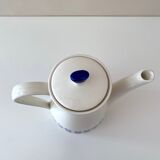 50s Coffee Pot, Teapot, Ceramic Pot Polka Dots, Vintage Tableware Germany, WAKU Fireproof