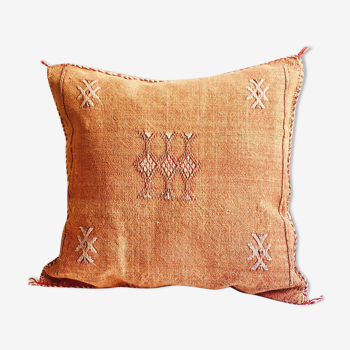 Sabra cushion cover cactus silk orange terracotta