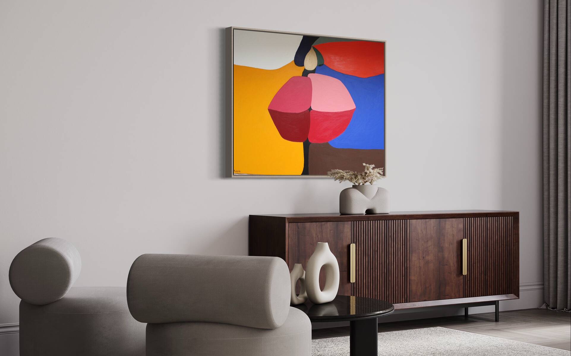 Peinture originale Embrasse-moi 100x81 cm