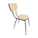 Former formica beige kitchen chair - feet compas metal chromé vintage