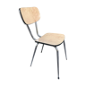 Former formica beige kitchen chair - feet compas metal chromé vintage