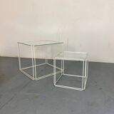 Tables d'Appoint Gigognes Minimalistes Modernes de Max Sauze Studio, 1970s, Set de 2