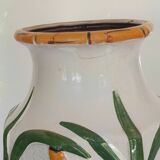 large bamboo vase signed Cartens Germany 1960