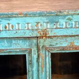 Vaisselier - Burmese teak buffet with original blue patina