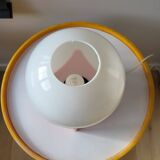 Space age tafellamp met oranje voet vierkant, kunststof, jaren 1960