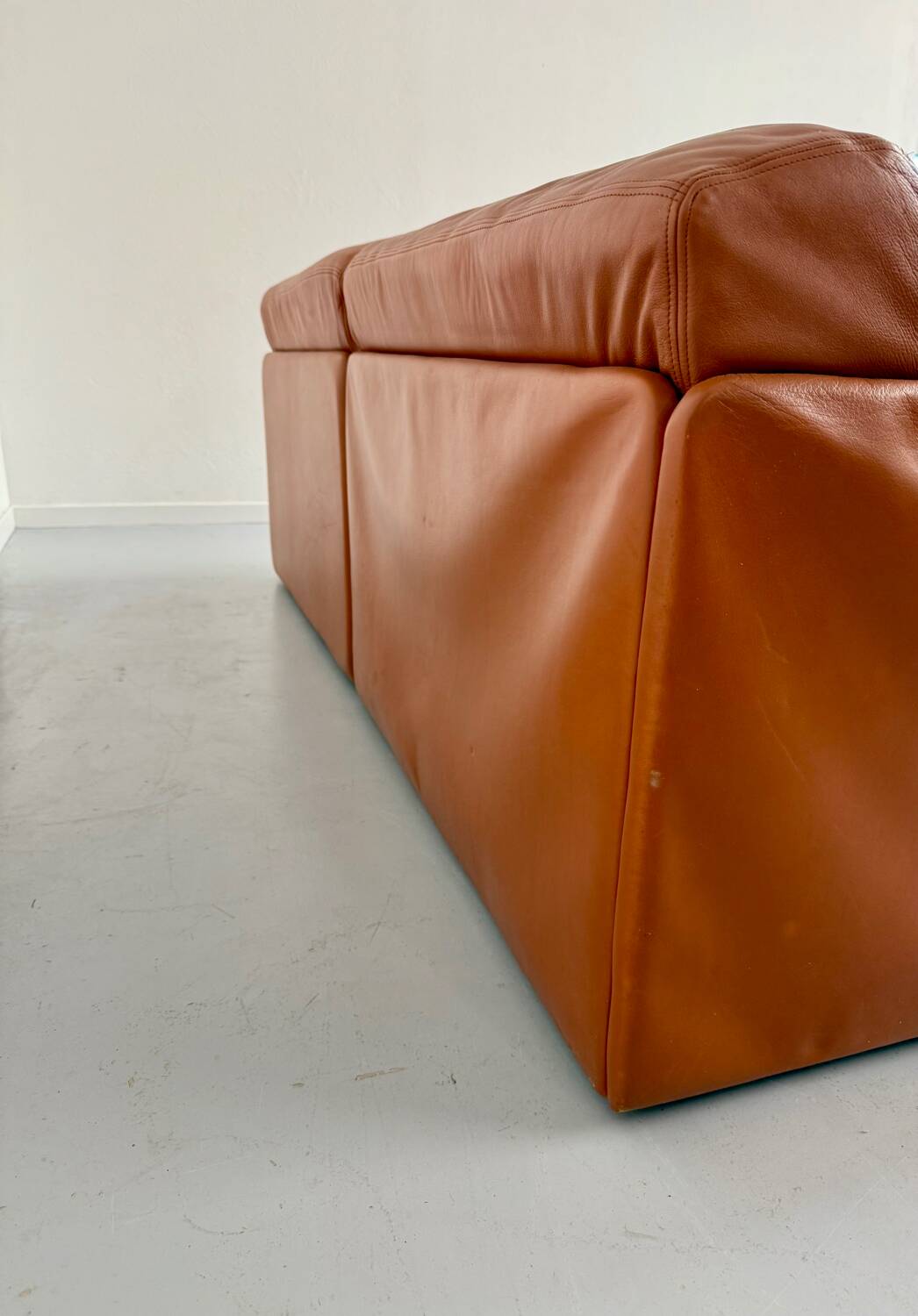 DESEDE ds 76 vintage design camel leather 2-seater sofa