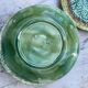 Set 8 slush plates with leaf decoration