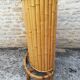 Bamboo tiki bar and two stools