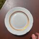 Set of 6 dessert plates in Berry porcelain – White and gold