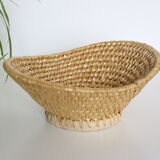 Oval wicker basket, vintage