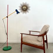 Old vintage teak armchair design Walter Knoll for Knoll Antimott Germany 1960s