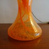 Blown glass mushroom lamp