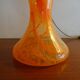 Blown glass mushroom lamp