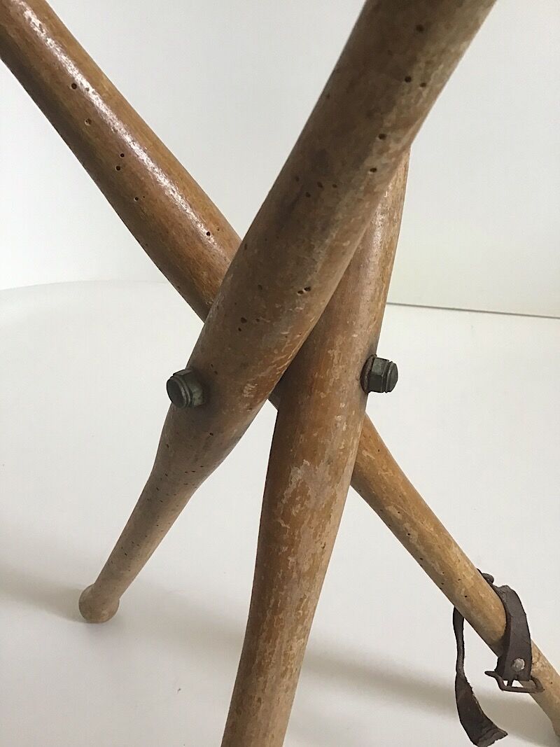 Vintage foldable painter's stool