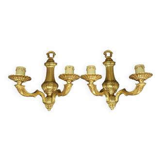 Pair of large Louis XV style wall lights