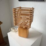 Constructivist wooden table lamp