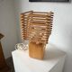 Constructivist wooden table lamp