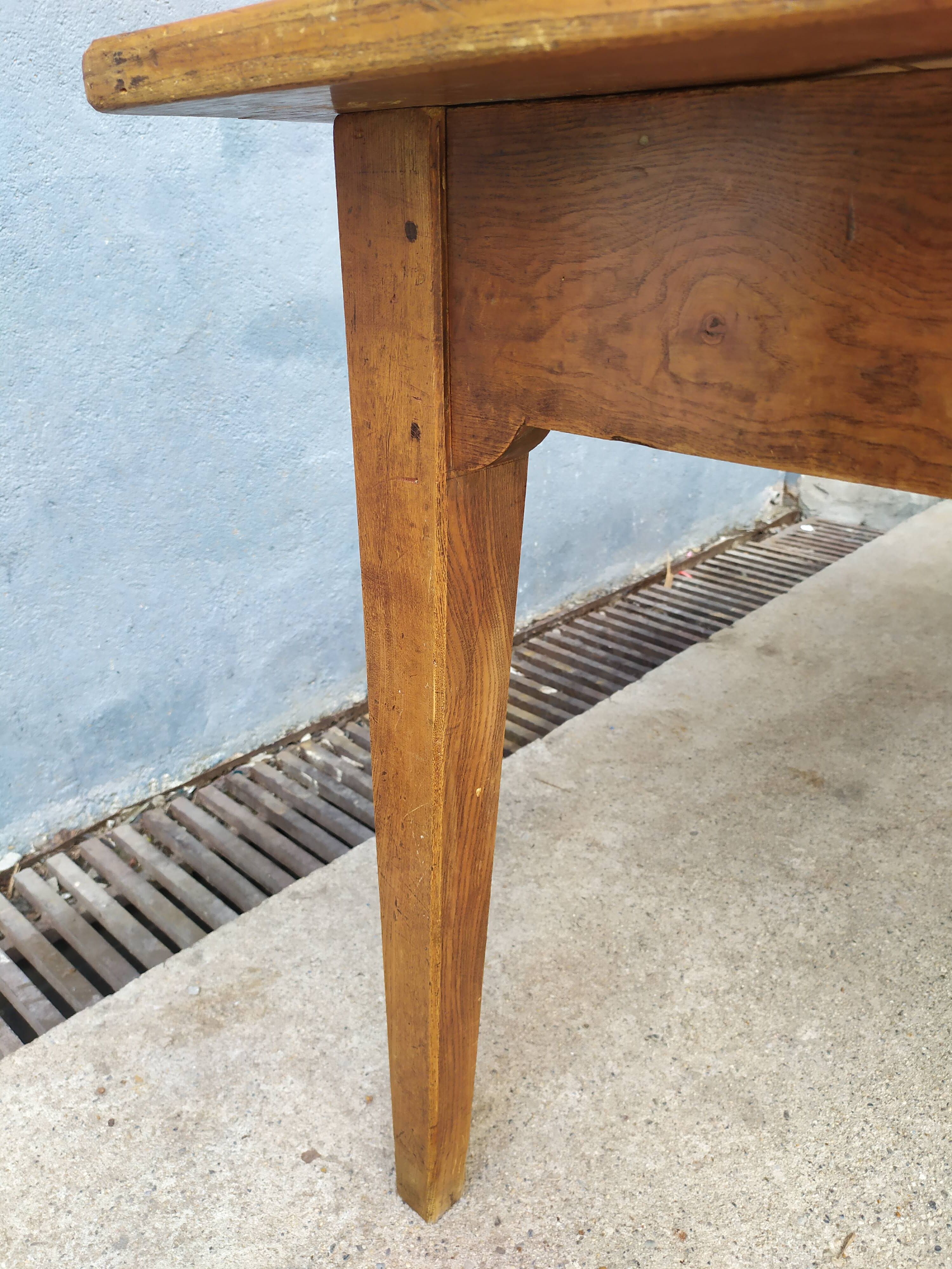 Table de ferme en chêne