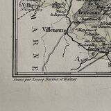 Ancient map of the Marne