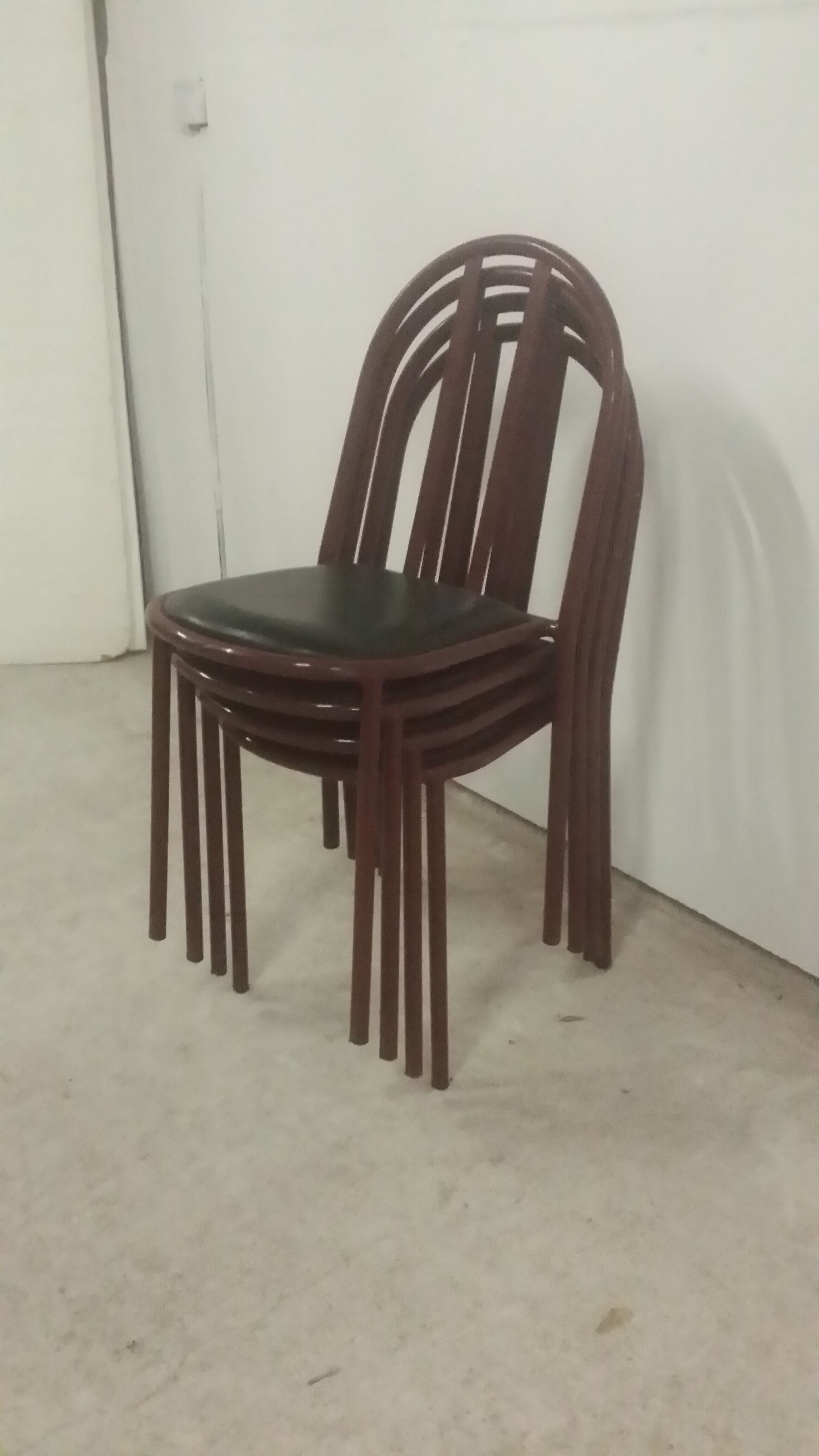 lot of 4 Chairs Mallet Stevens