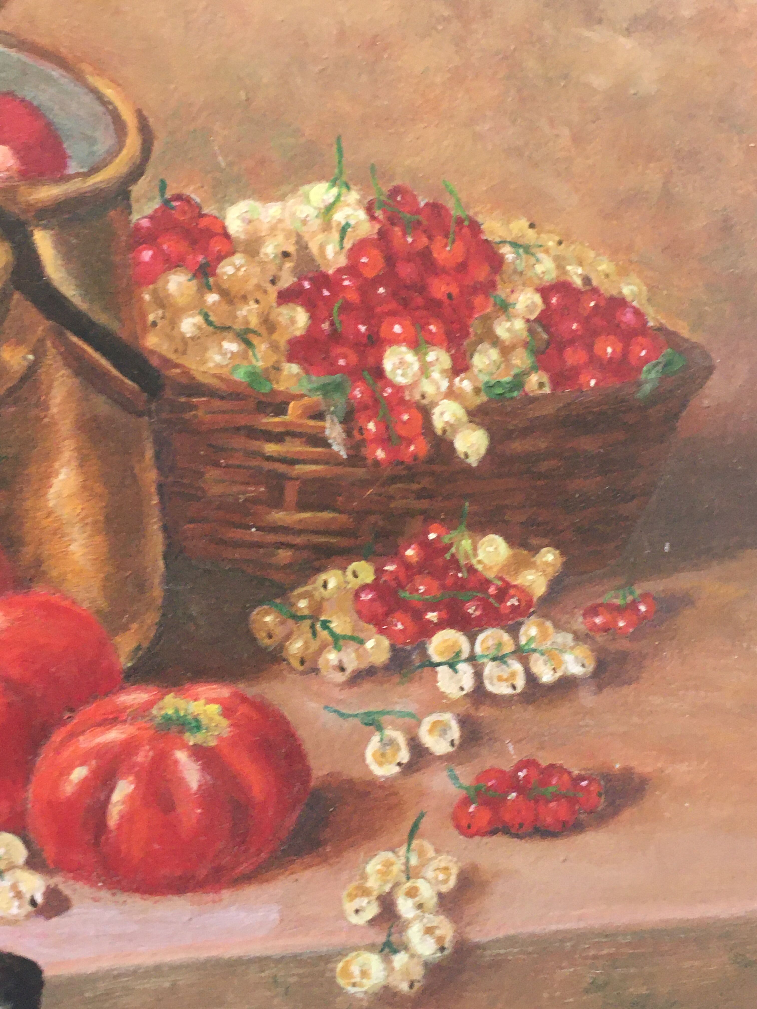 Nature Dead oil on rigid support