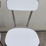Formica chairs white compass feet