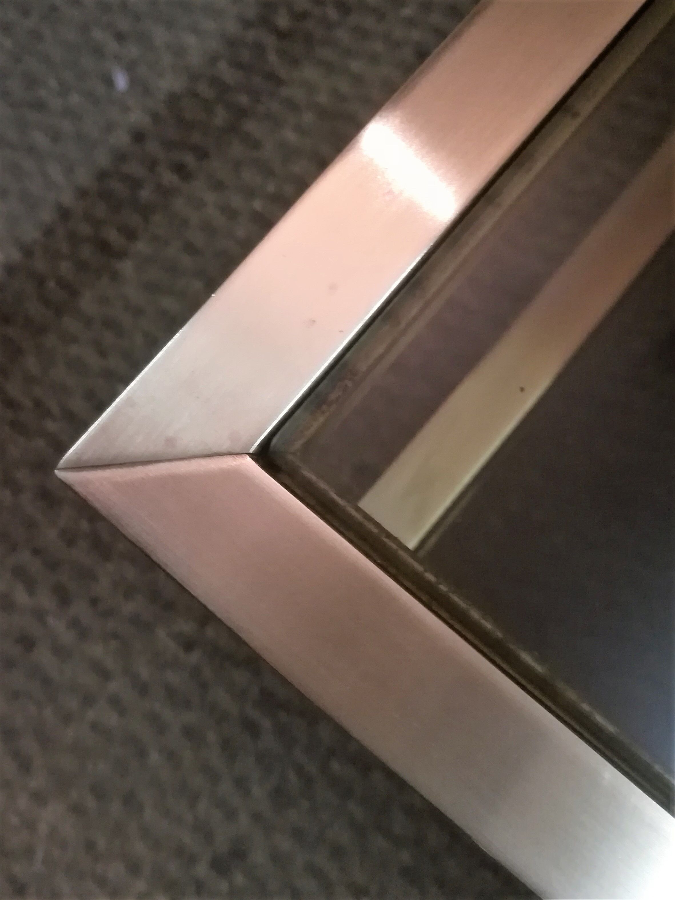 Brass coffee table and smoked glass