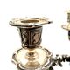 Wiskeman, pair of rococo chandelier, silver metal