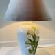 Lampe italienne fleurs d'arum vintage