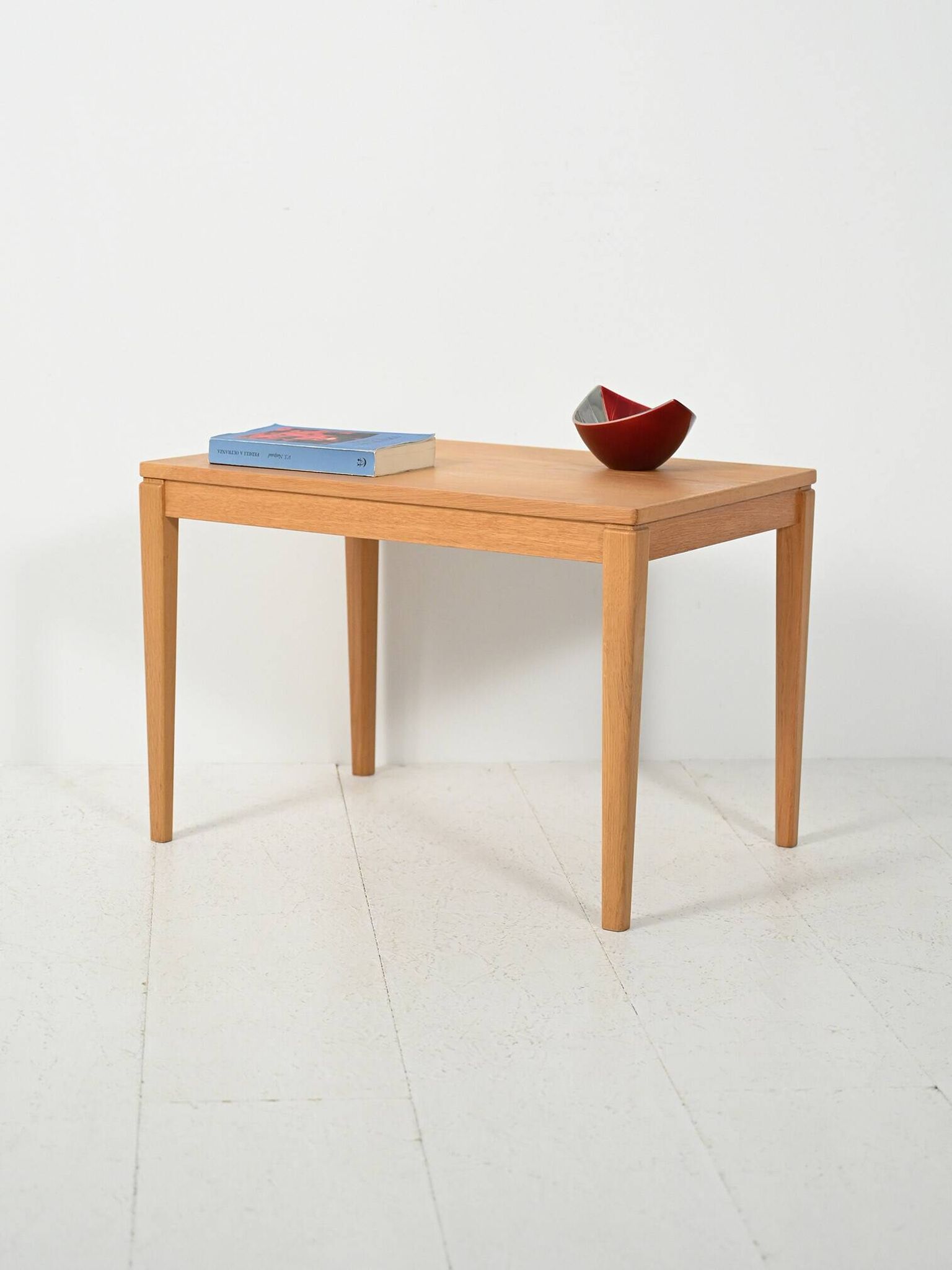 Table basse en hêtre scandinave des années 1950-60