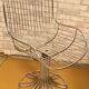 Metal chair by Gastone Rinaldi 1960 cushion piet mondrian very good and