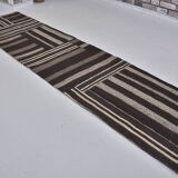 Vintage Anatolian Neutral Kilim Runner sku 3935