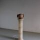 Alabaster column pedestal floor lamp | Italy | 1980s