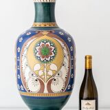 Monumental vase Lindus Art Nouveau–Art Deco, Arnhemsche Fayencefabriek, 1910s