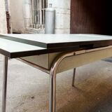 Green formica table, 1970