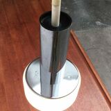 Suspended glass and chrome lamps model P105 German Mid-Century Space Age from the 1960s by Staff, set of 2.