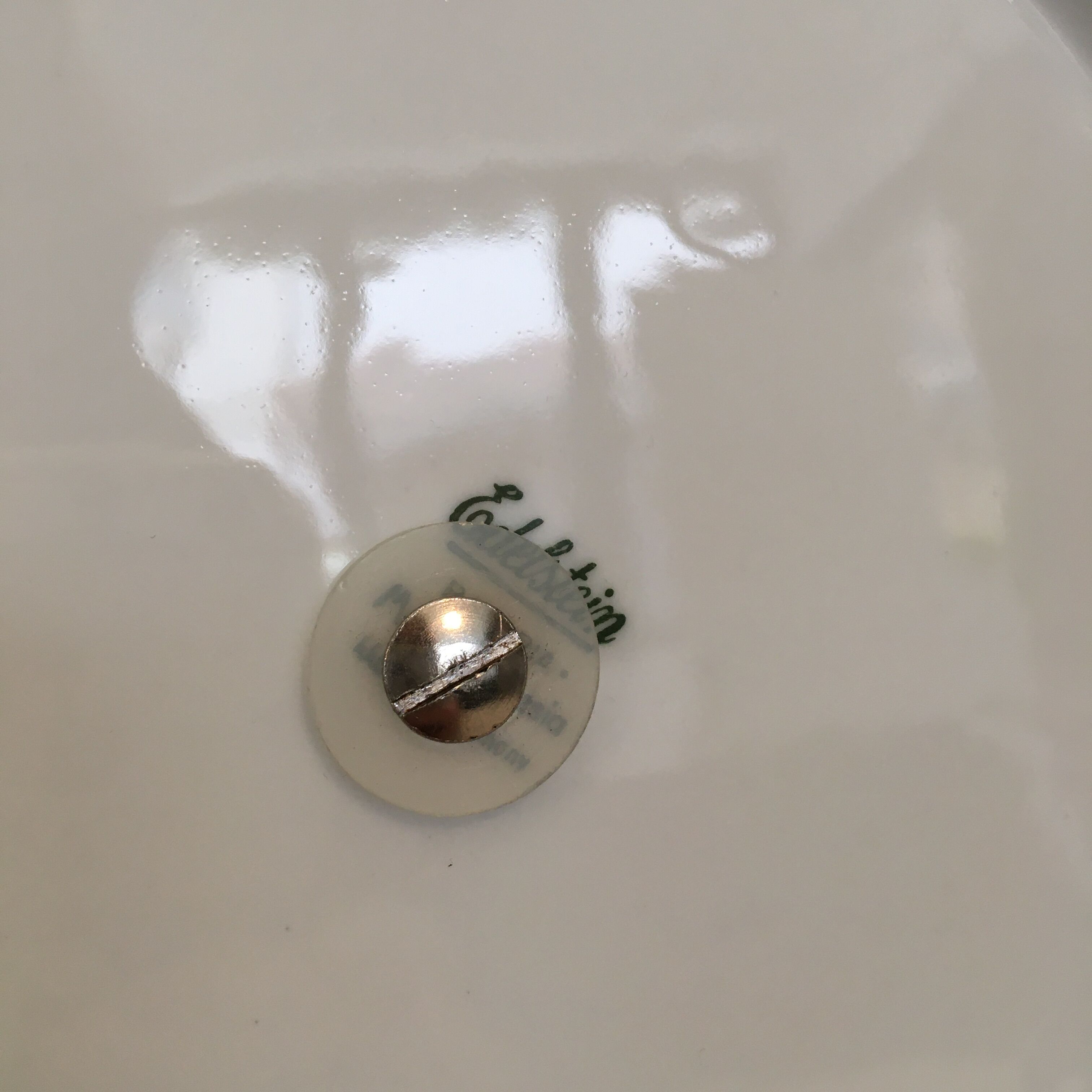Servant dumb white porcelain