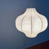 Modern mid-century Cocoon pendant lamp by Friedel Wauer for Goldkant Leuchten, 1960s.