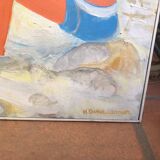 Oil on canvas " the beach "