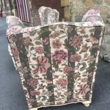 Pair of English style armchairs