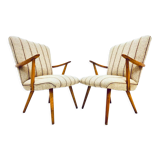 A pair vintage Cocktail chairs with stripes