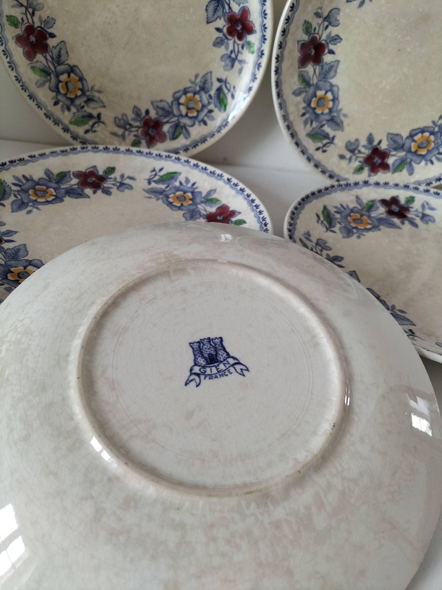 Assiettes Gien France