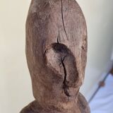 Carved wooden monoxyl tribal statue, Central Africa, 87 cm
