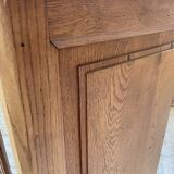 Enfilade meuble de métier chêne portes vitrées