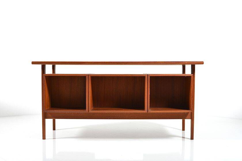 Freestanding Teak Desk by Kai Kristiansen