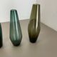 Set of three turmalin vases wilhelm wagenfeld wmf attributed, germany 1960s