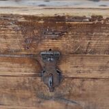 Old wooden workshop box